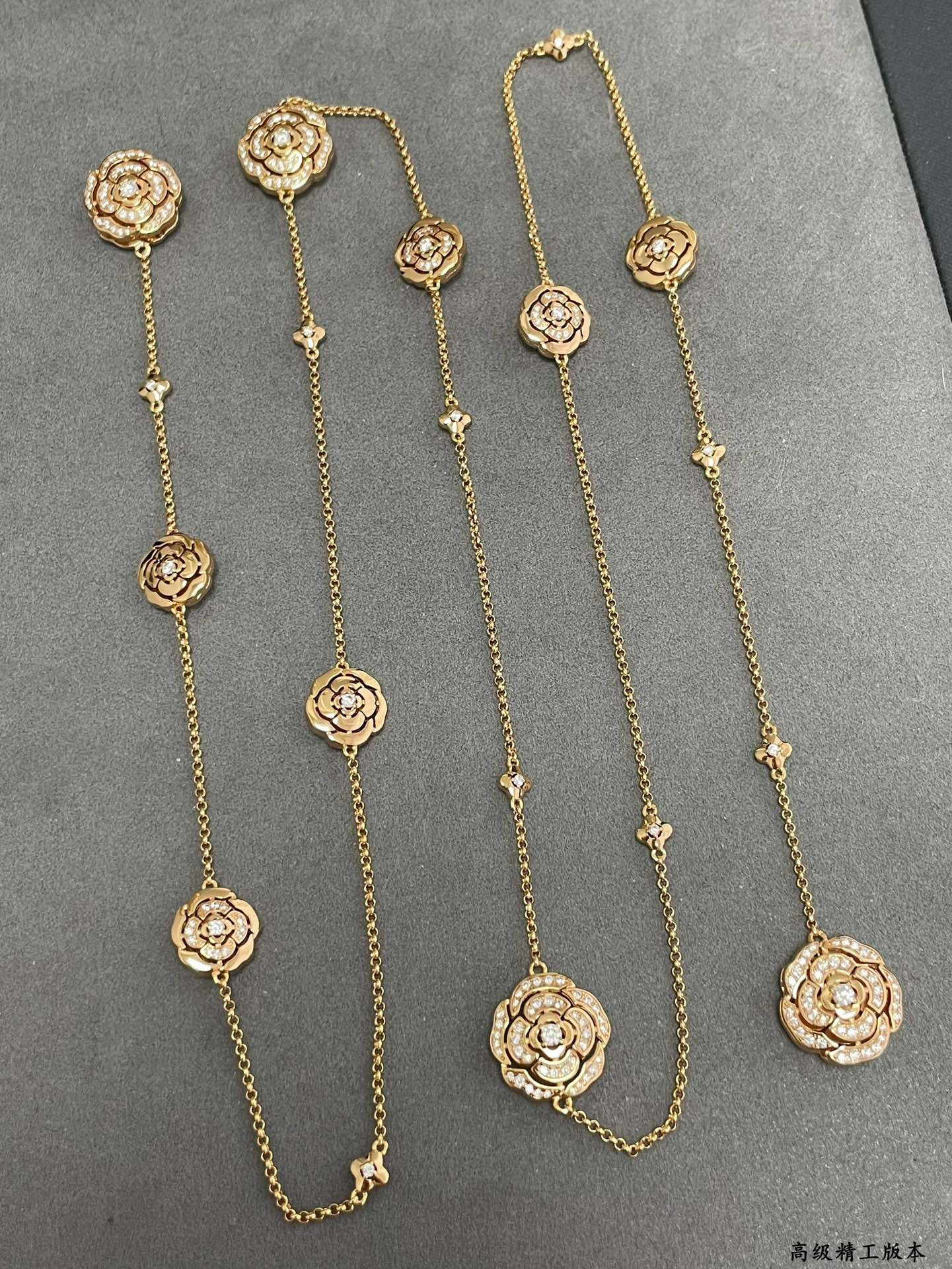 Ch**el Camellia Sweater Necklace