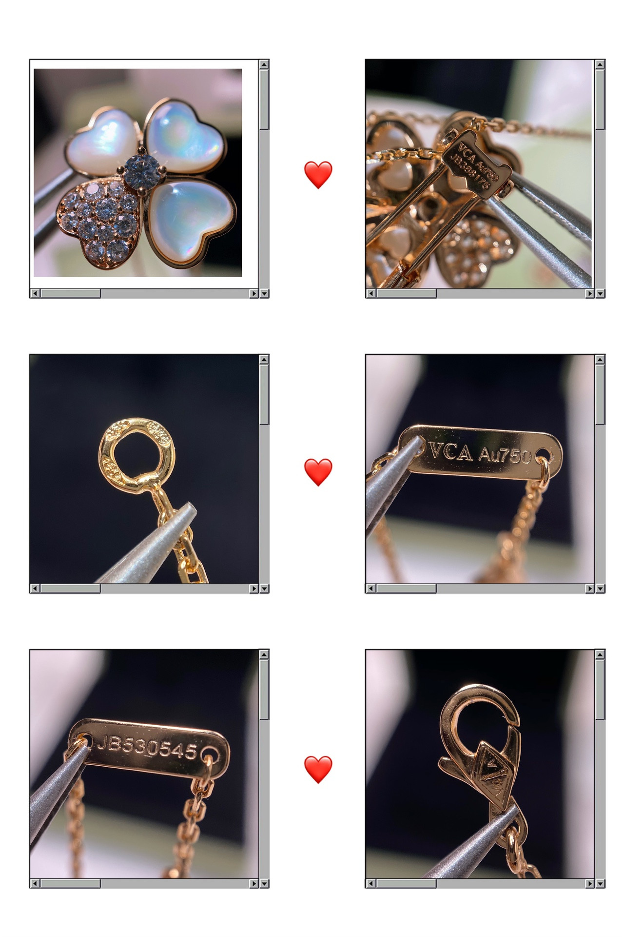 V*n Cl**f & Arpels four-leaf clover necklace