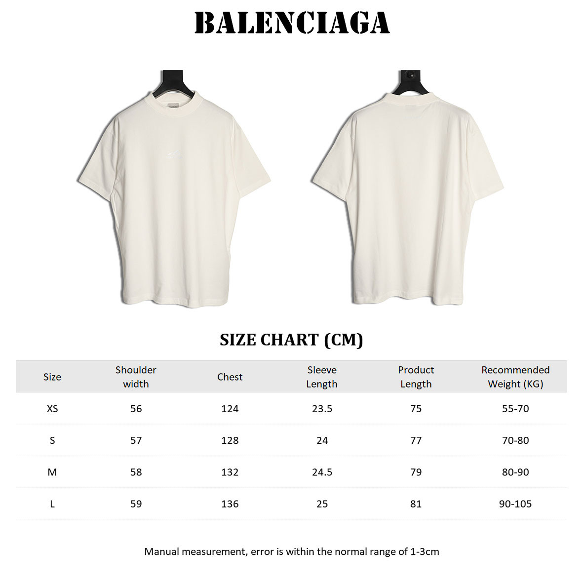 Ba1en*iaga 26ss short-sleeved t-shirt