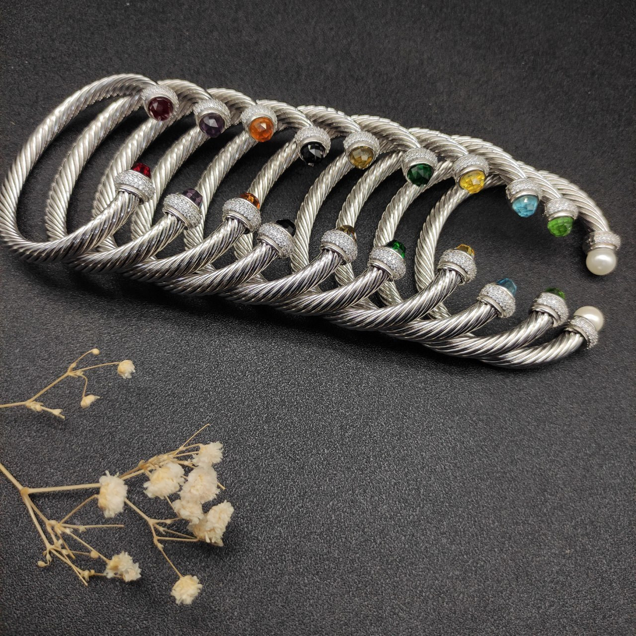 David Yurman 7mm full D1am0nd Bracelet (wrist circumference 15-20cm)