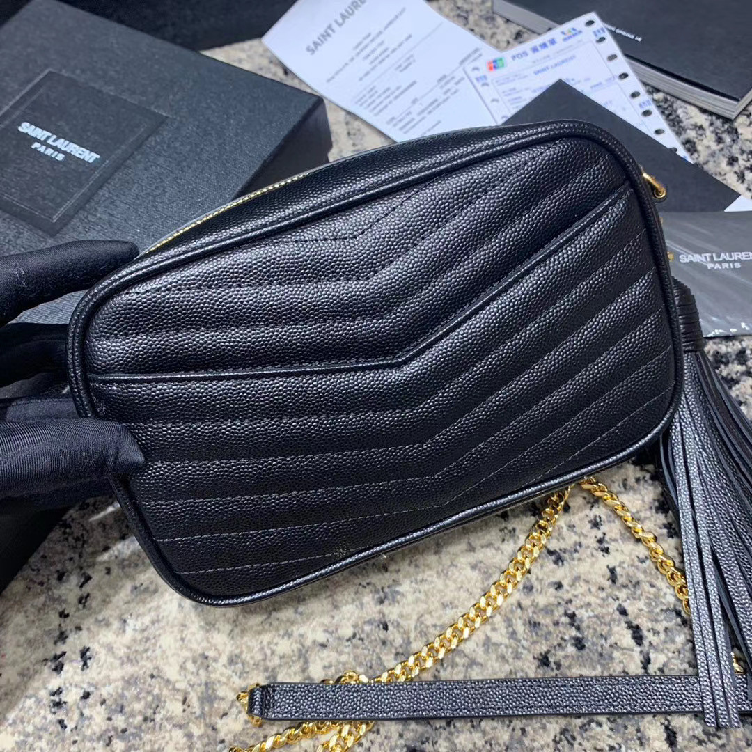 Y51 LOU MINI BAG IN QUILTED MATTE CRINKLED LEATHER