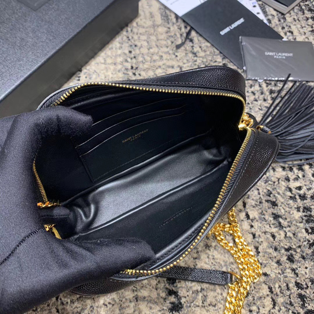 Y51 LOU MINI BAG IN QUILTED MATTE CRINKLED LEATHER