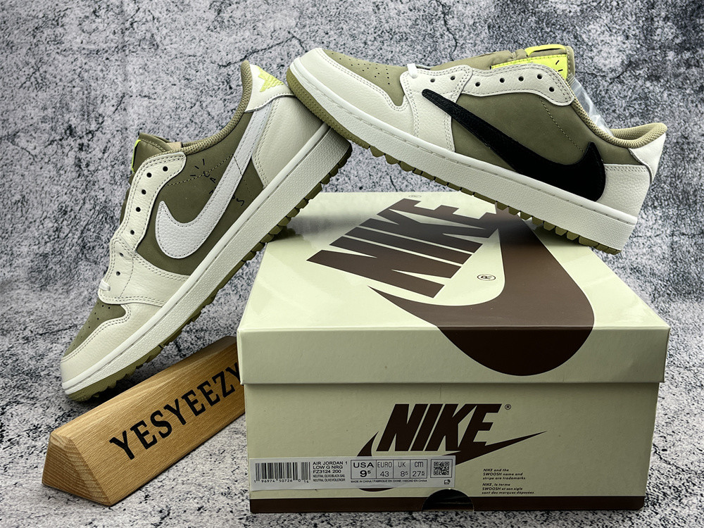 UA TRAVIS SCOTT X AIR JORDAN 1 LOW GOLF 