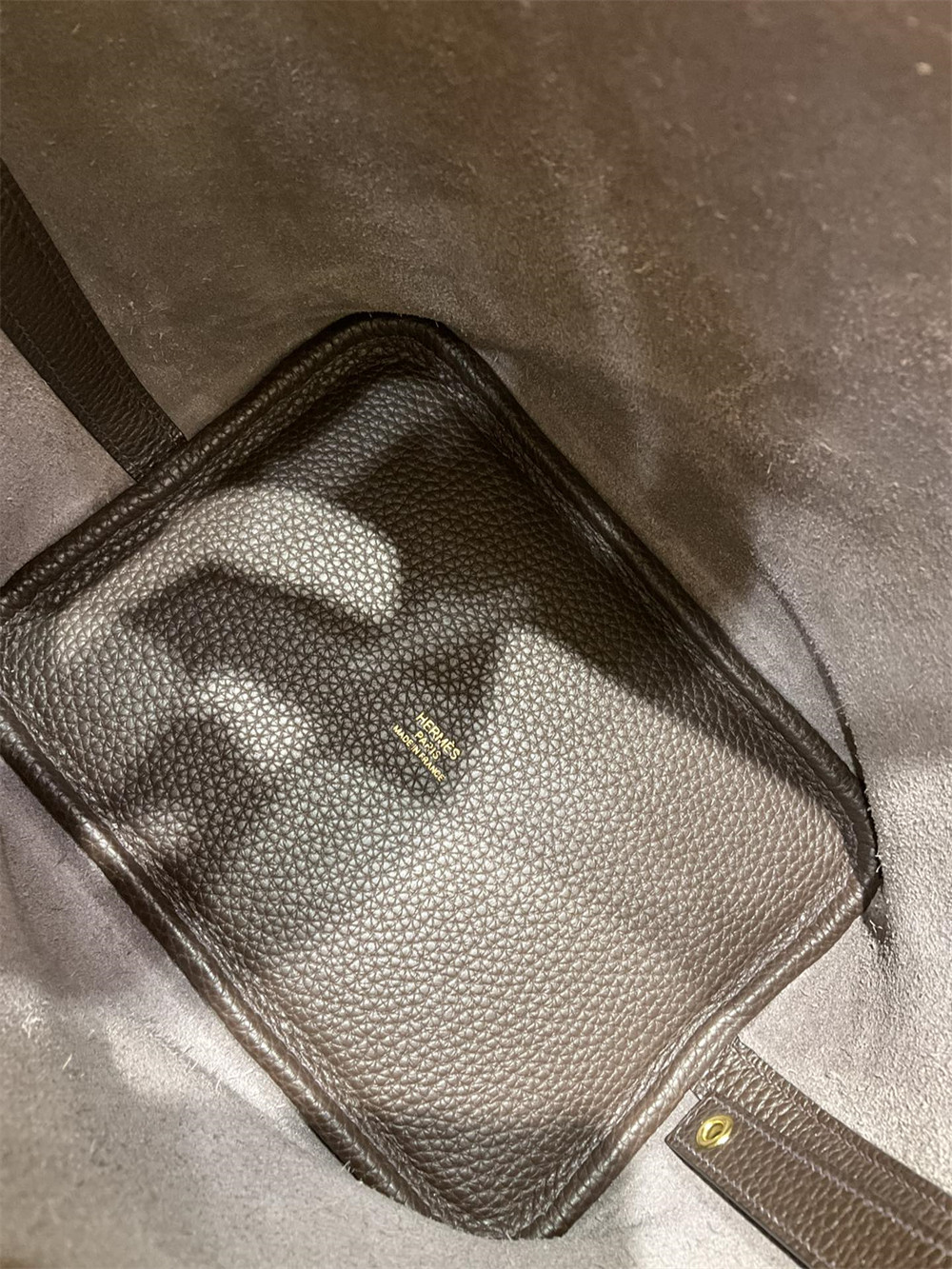 H**me5 Picotin 18cm Ebony -dark black to deep brown color without original box