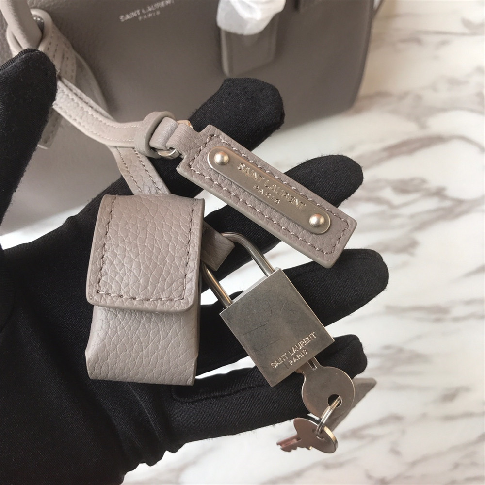 Y51 SAC DE JOUR BABY IN GRAINED LEATHER GREY