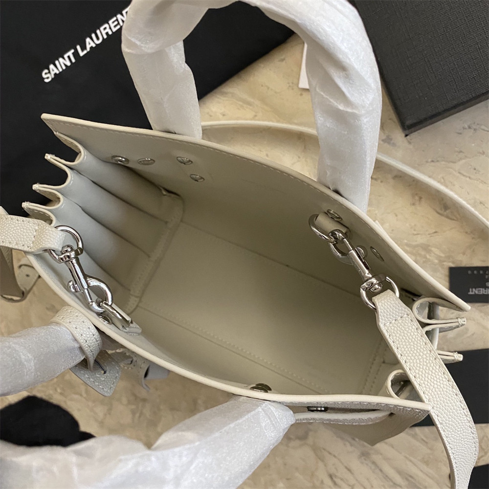 Y51 SAC DE JOUR NANO IN GRAINED LEATHER WHITE