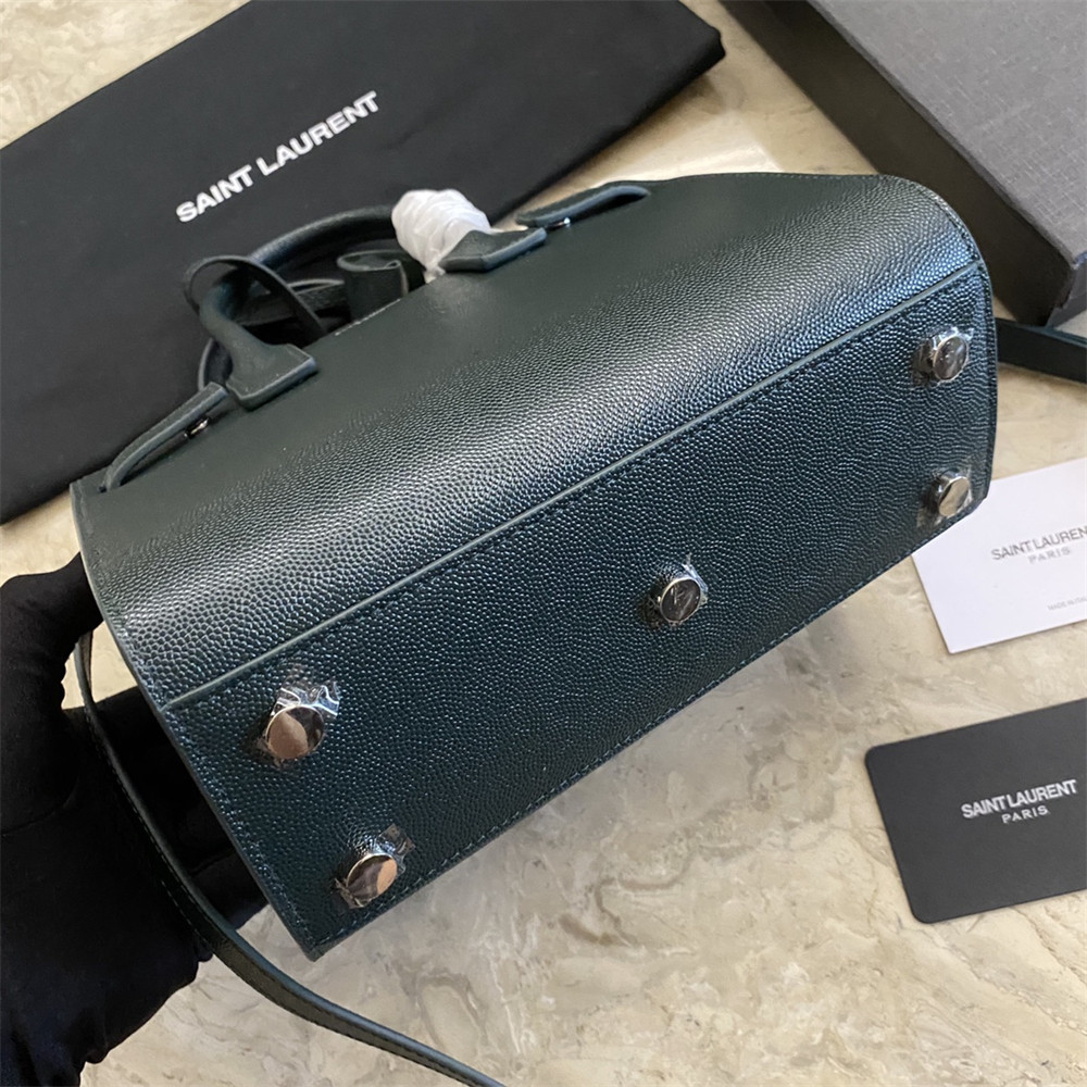 Y51 SAC DE JOUR NANO IN GRAINED LEATHER GREEN