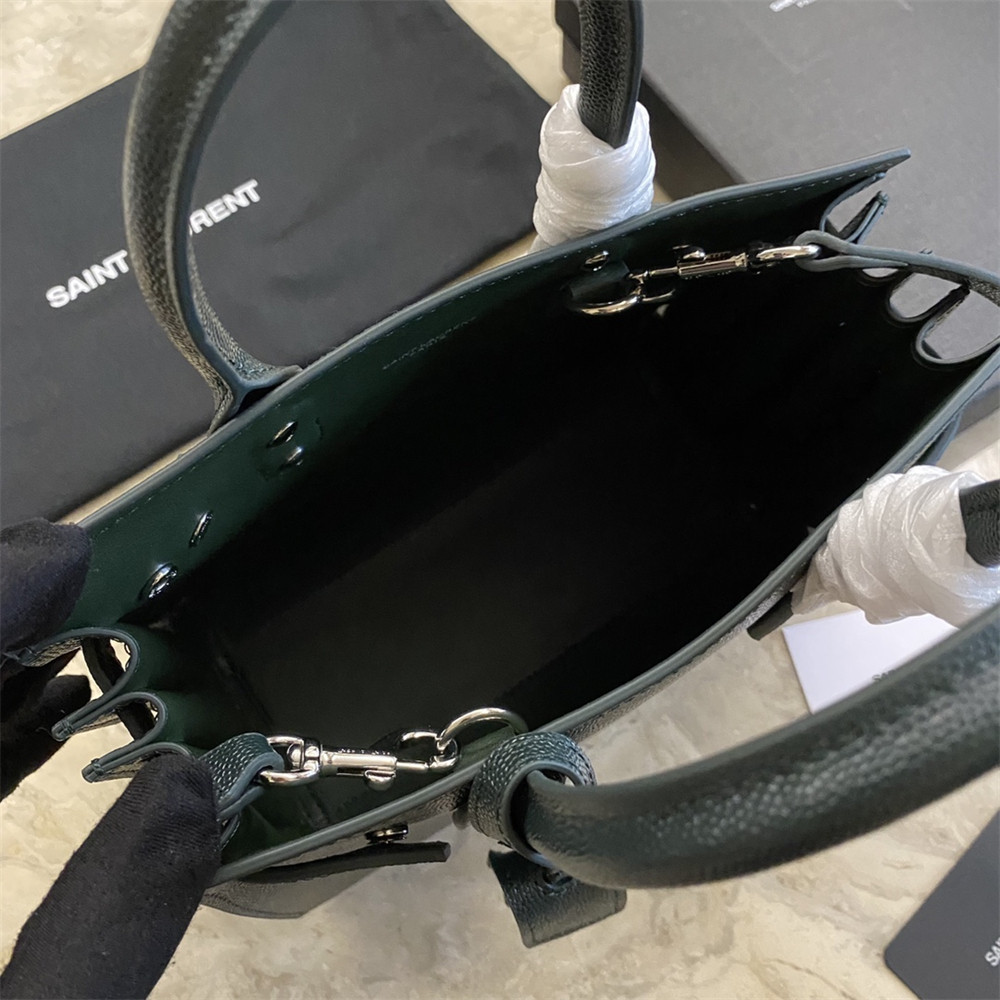 Y51 SAC DE JOUR NANO IN GRAINED LEATHER GREEN