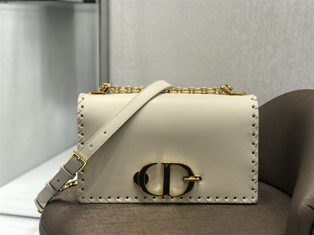 D10r 30 MONTAIGNE CHAIN BAG WHITE