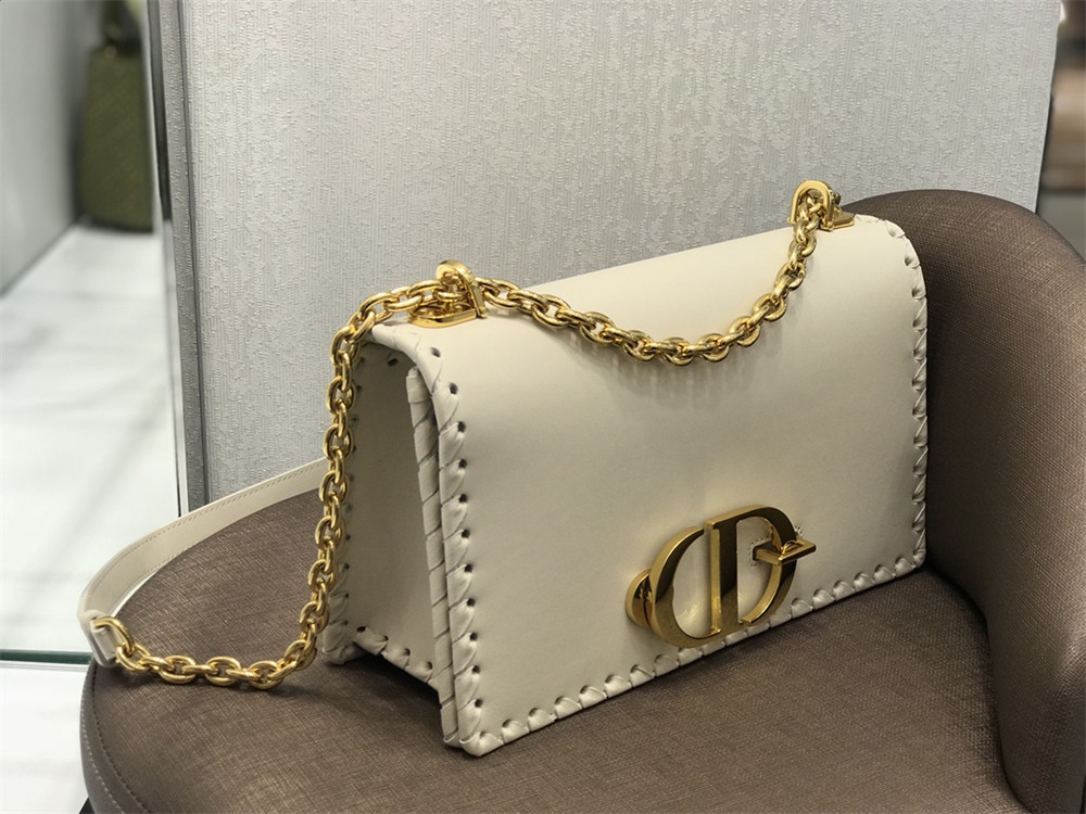 D10r 30 MONTAIGNE CHAIN BAG WHITE