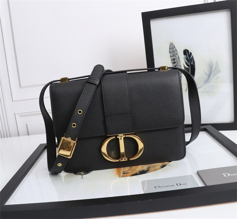 D10r 30 MONTAIGNE CHAIN BAG Grained Black