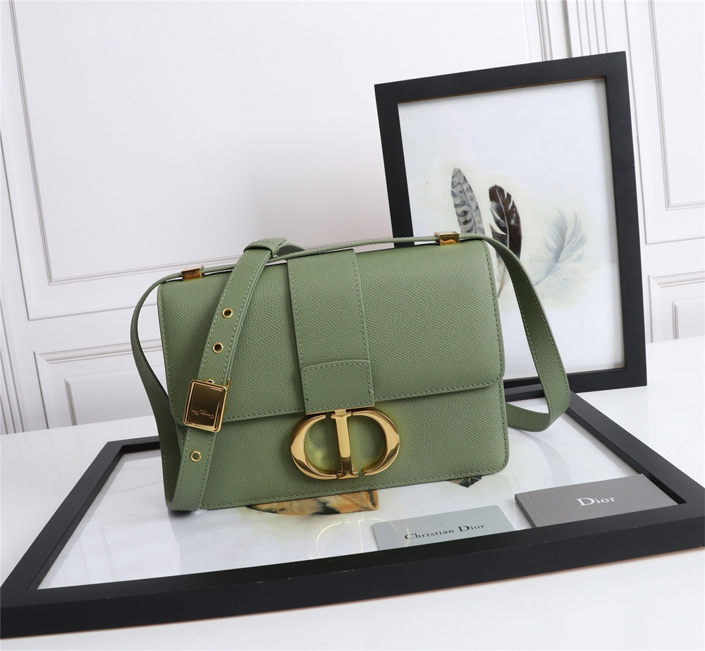 D10r 30 MONTAIGNE CHAIN BAG Grained Green
