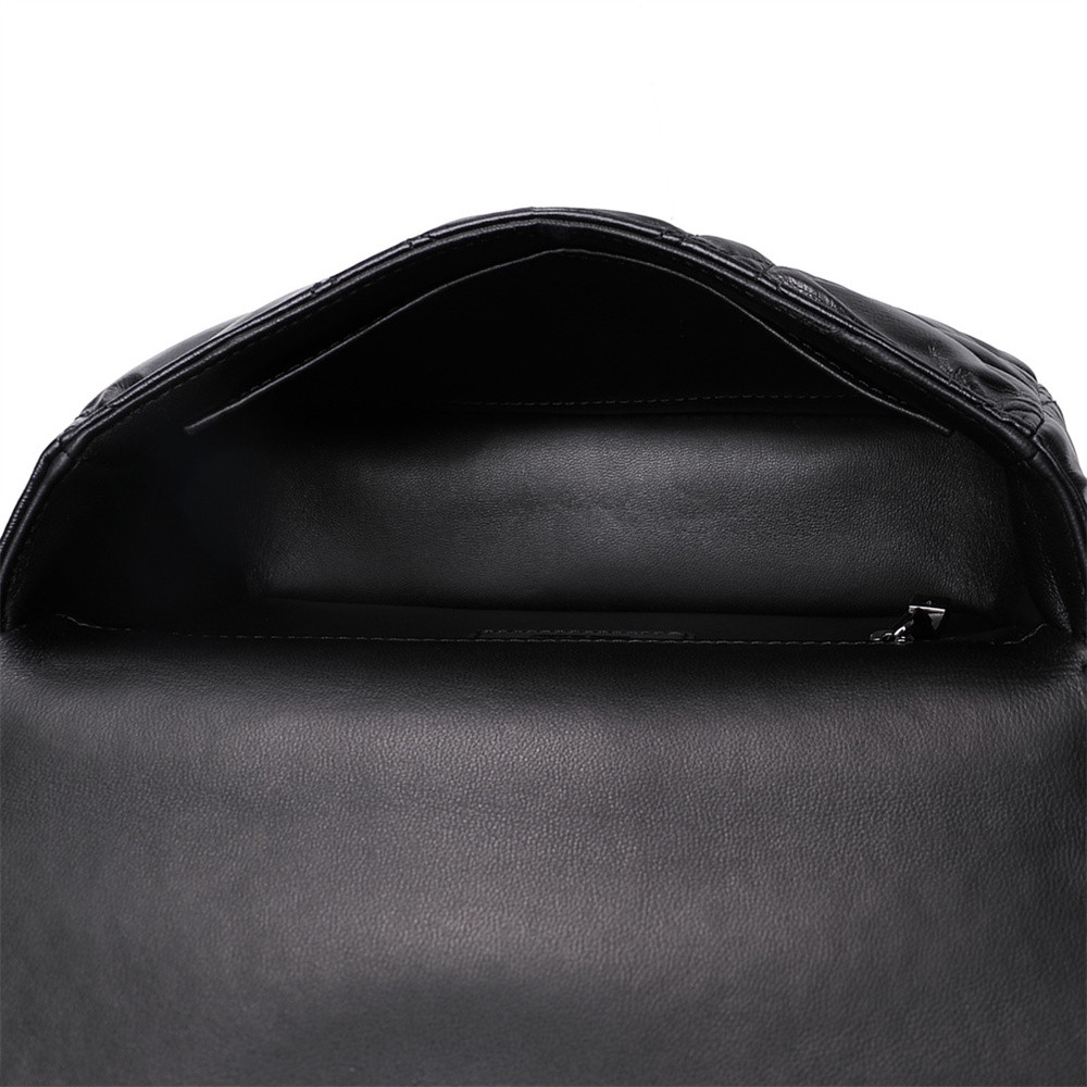 LARGE D10r CARO BAG Black S*pple Cannage Calfskin With Silver Hardware 29 x 18 x 10 cm
