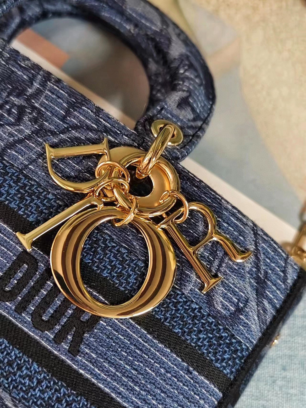 D10r MEDIUM LADY D-JOY BAG BLUE