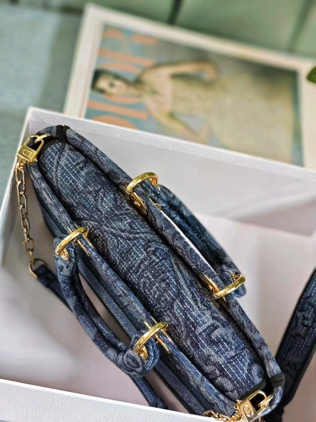 D10r MEDIUM LADY D-JOY BAG BLUE