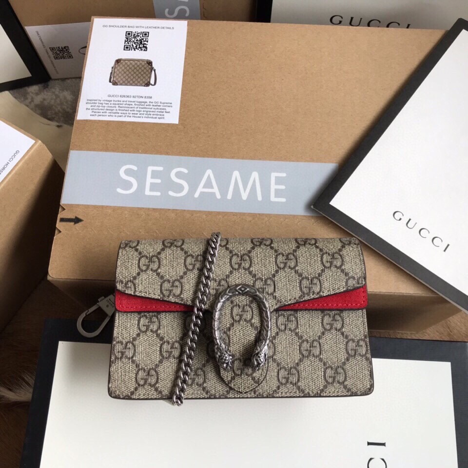 Gvc*1 DIONYSUS GG Svp*me S*pER MINI BAG 6.5"Wx3.9"Hx1.6"D