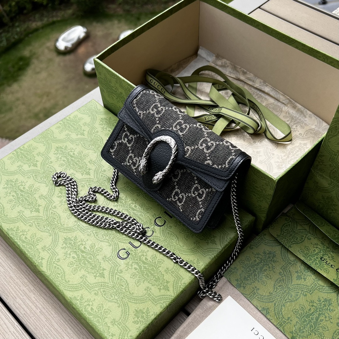 Gvc*1 DIONYSUS GG Svp*me S*pER MINI BAG 6.5"Wx3.9"Hx1.6"D