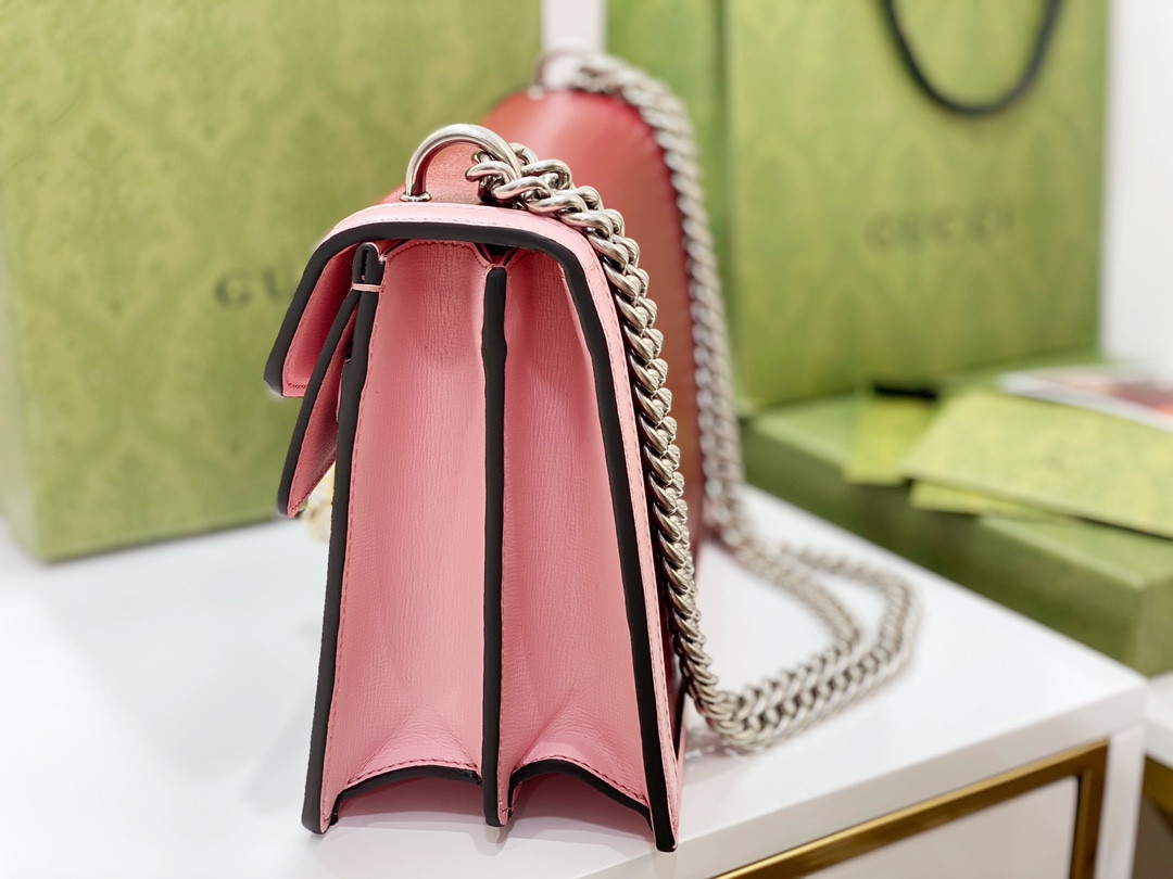 Gvc*1 DIONYSUS SMALL SHOULDER BAG PINK RED 11"Wx7"Hx3.5"D