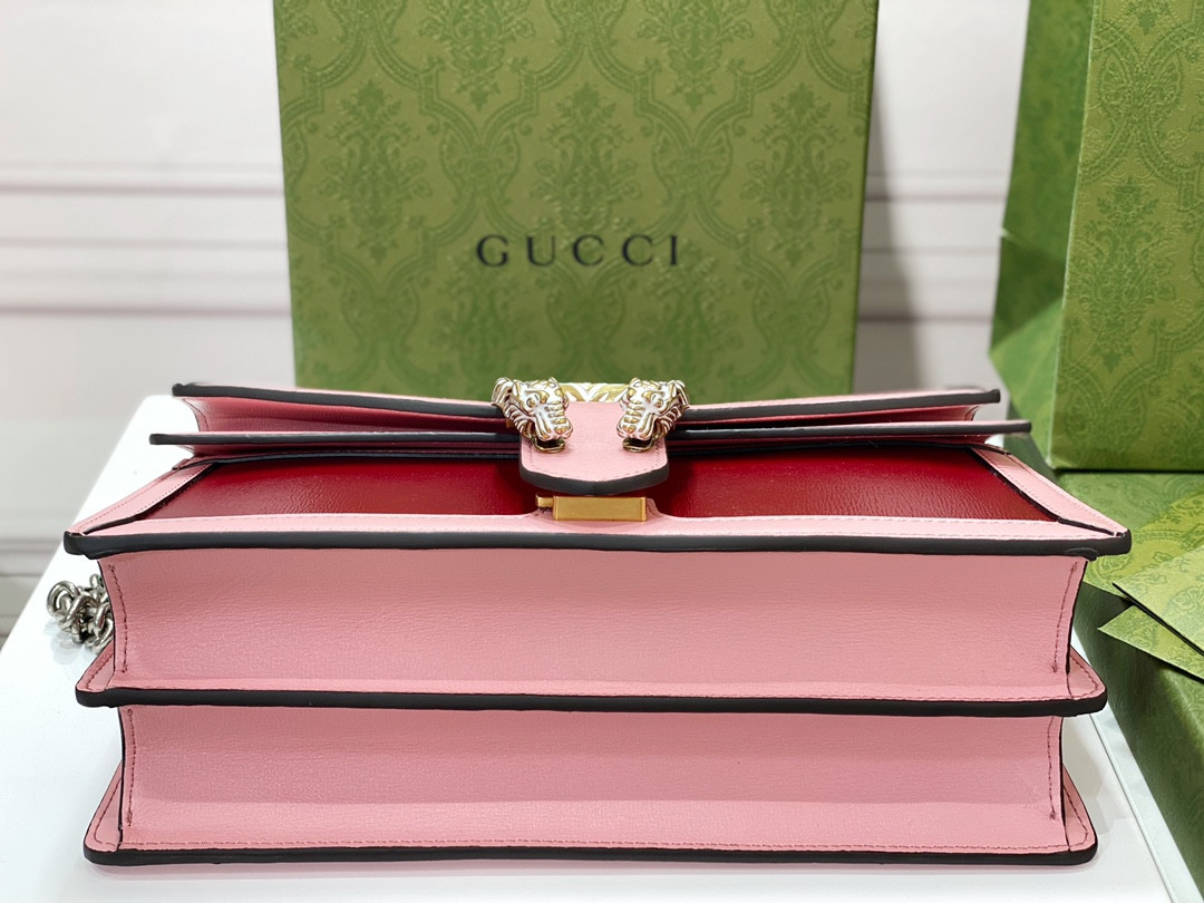 Gvc*1 DIONYSUS SMALL SHOULDER BAG PINK RED 11"Wx7"Hx3.5"D