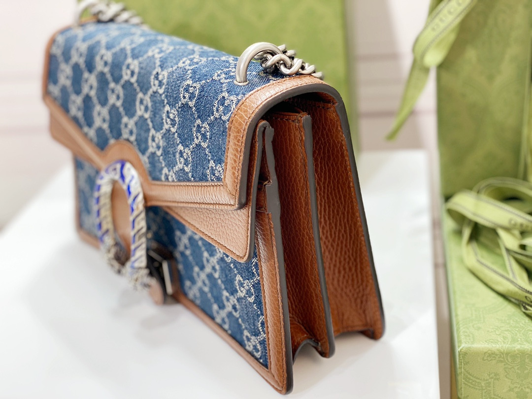 Gvc*1 DIONYSUS SMALL SHOULDER BAG BLUE 11"Wx7"Hx3.5"D