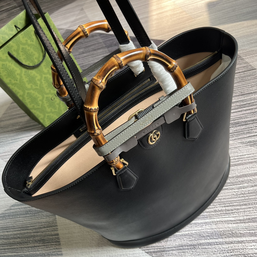 Gvc*1 DIANA LARGE TOTE BAG Black 40W x 34H x 21D CM