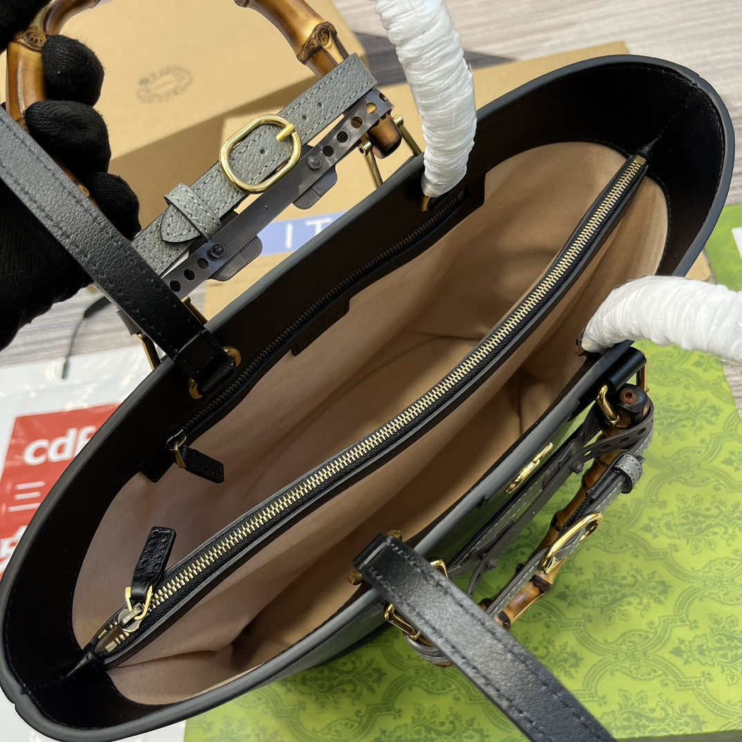 Gvc*1 DIANA MEDIUM TOTE BAG Black 31W x 27H x 15D CM