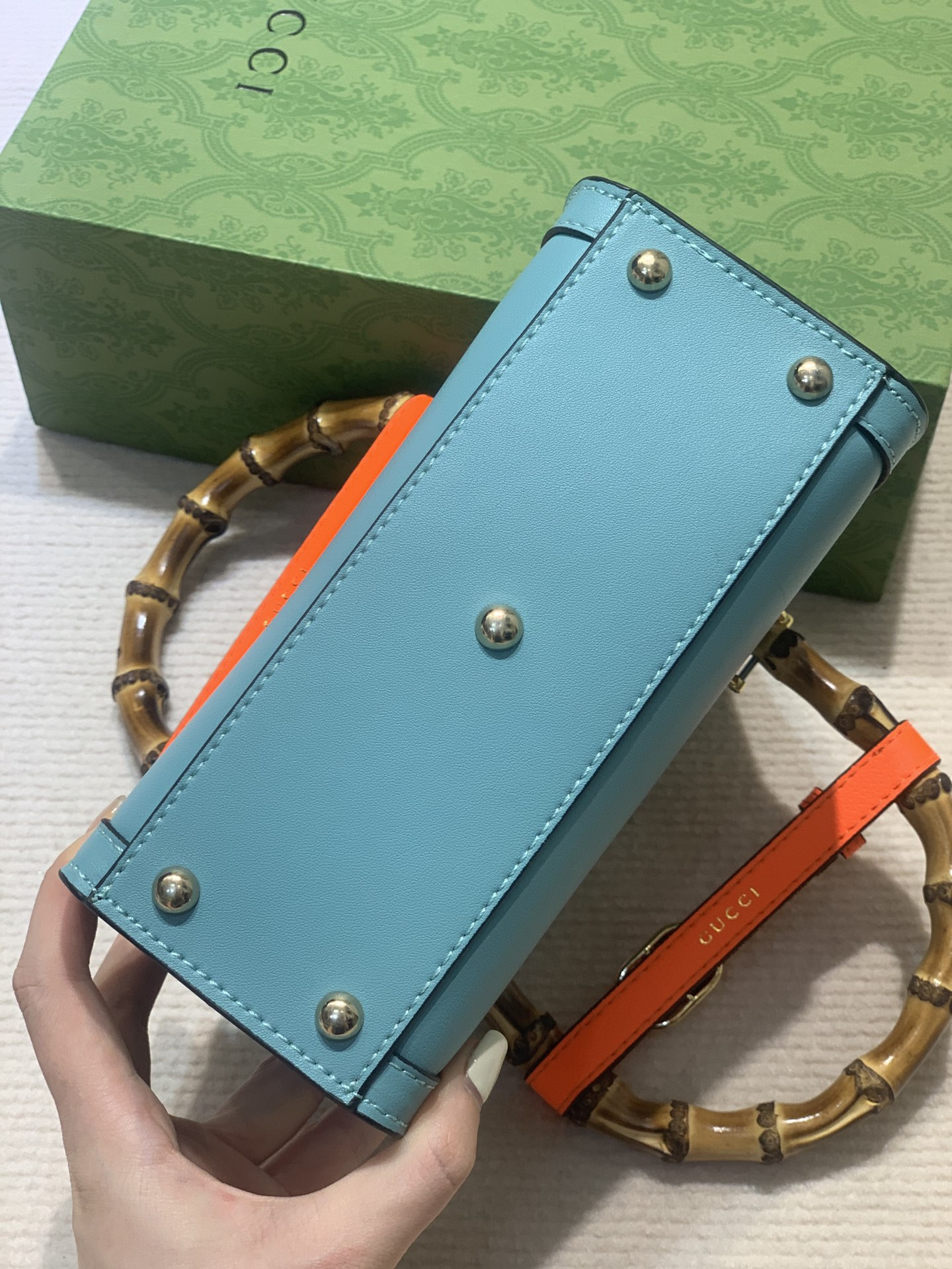 Gvc*1 DIANA MINI TOTE BAG Blue 20W x 16H x 10D CM