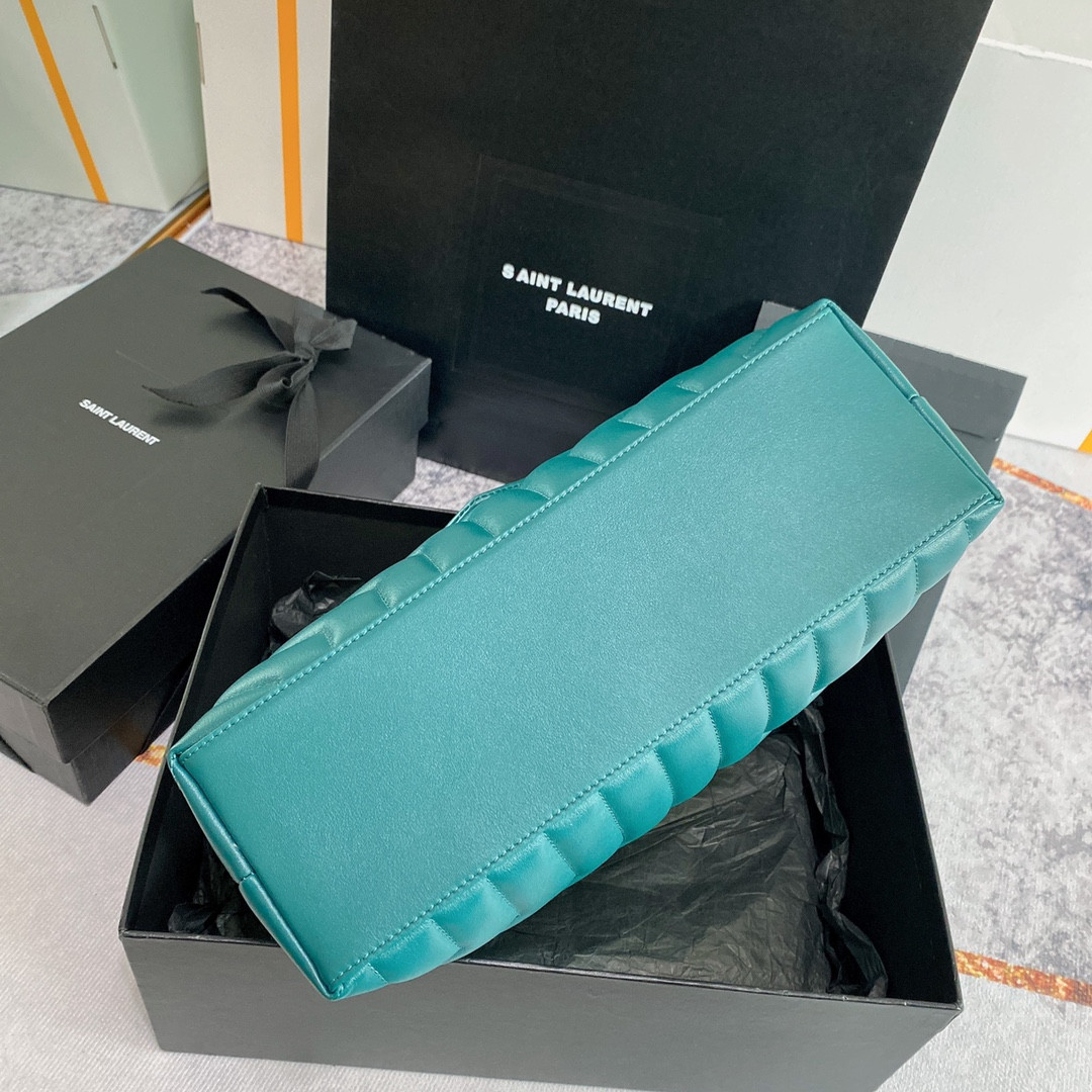 Y51 LOULOU MEDIUM BAG IN Y-QUILTED LEATHER BAG 12.5 X 8.6 X 4.7 INCHES