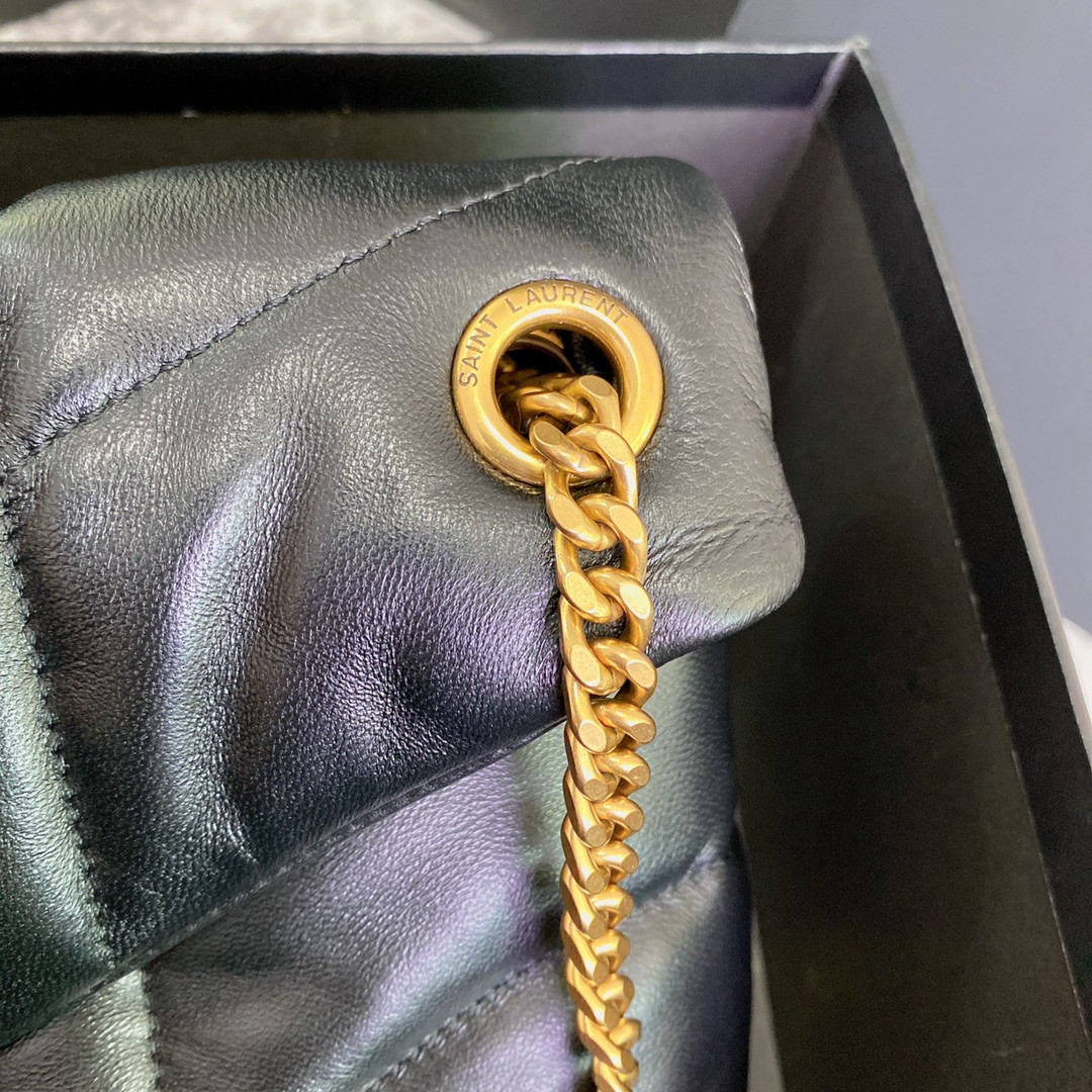 Y51 PUFFER SMALL IN NAPPA LEATHER BLACK 11.4 X 6.6 X 4.3 INCHES