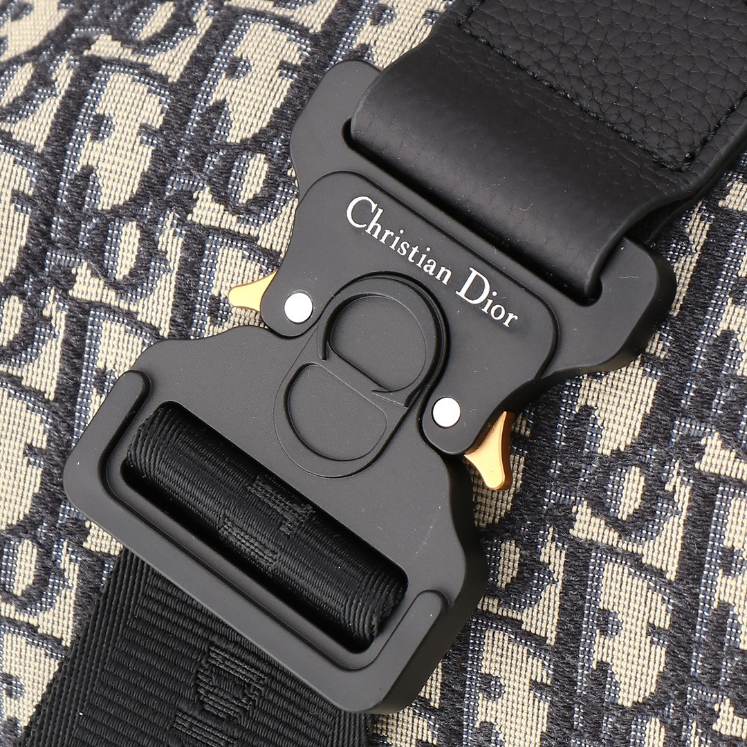 D10r Lingot Bag Beige and Black D10r Oblique Jacquard 50 x 25 x 21.5 cm