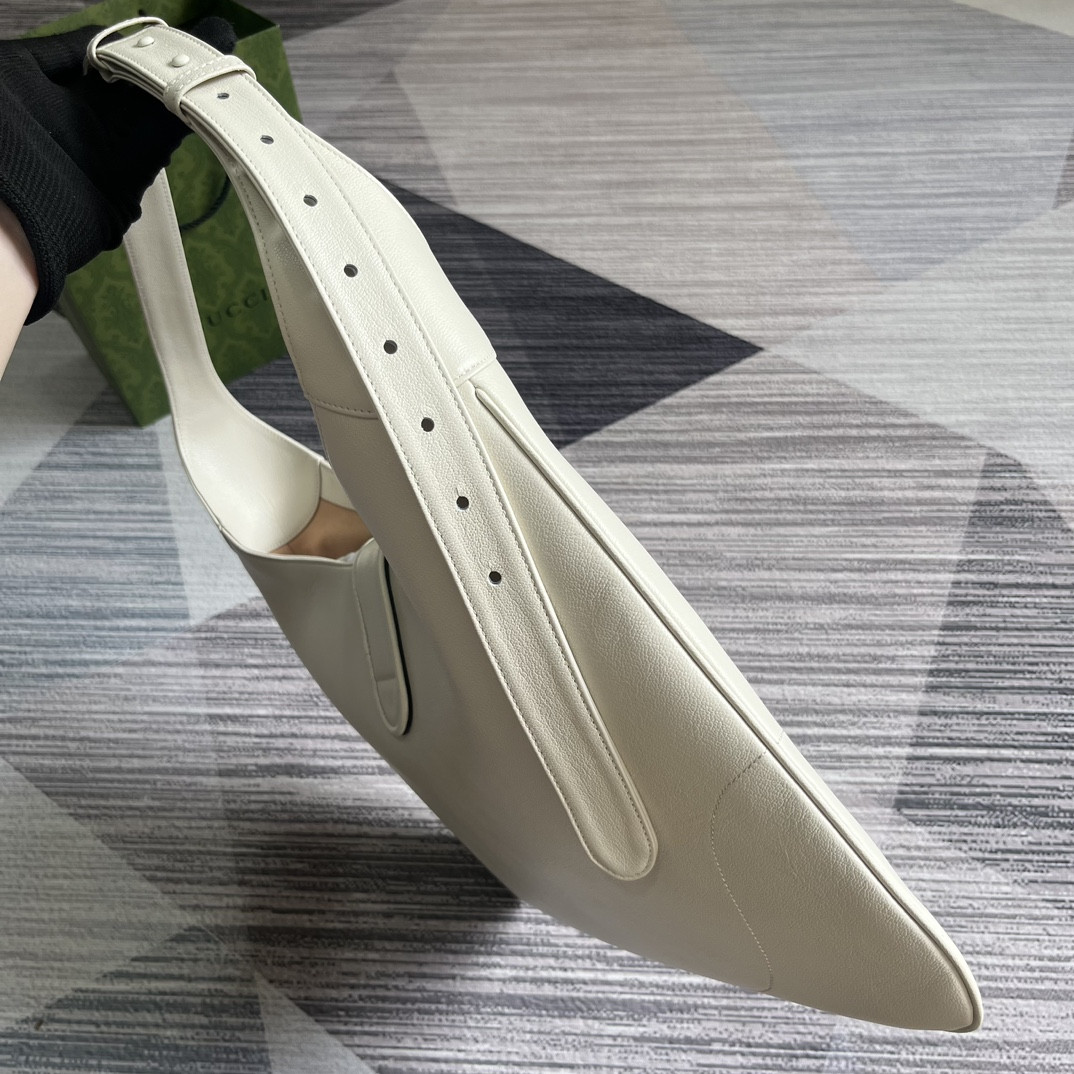 Gvc*1 APHRODITE LARGE SHOULDER BAG WHITE 18"W x 11.8"H x 0.8"D