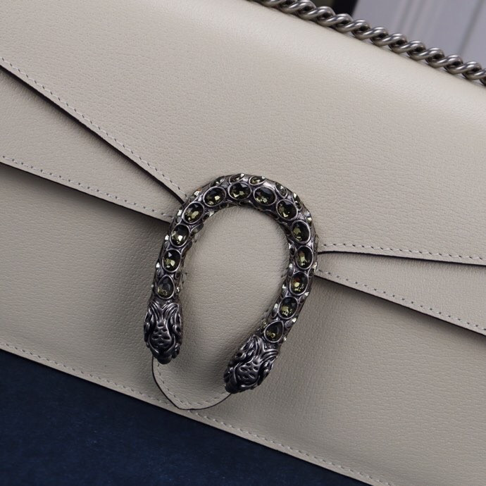 Gvc*1 DIONYSUS SMALL SHOULDER BAG WHITE 28x18x9cm