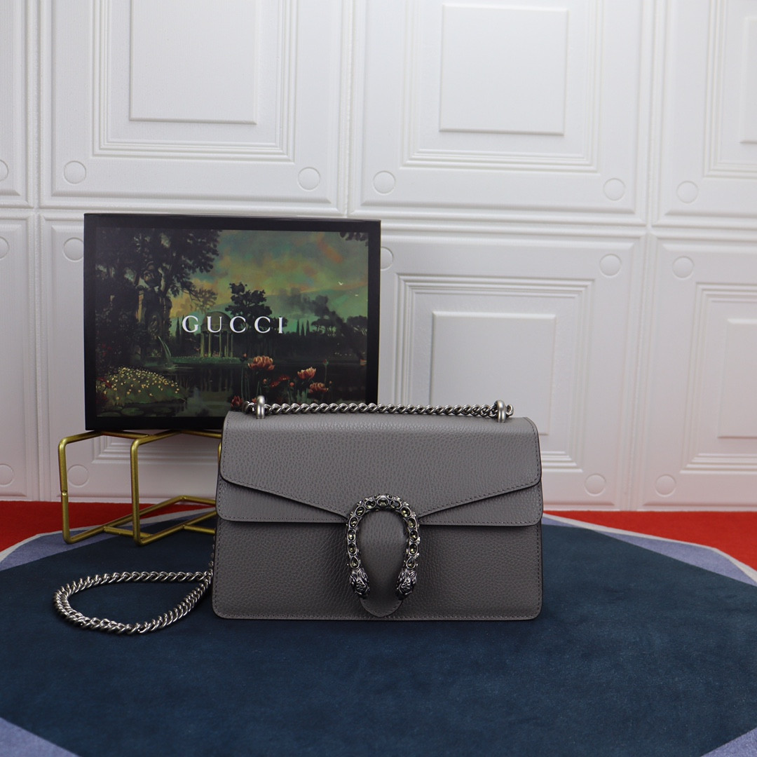 Gvc*1 DIONYSUS SMALL SHOULDER BAG GRAY 28x18x9cm