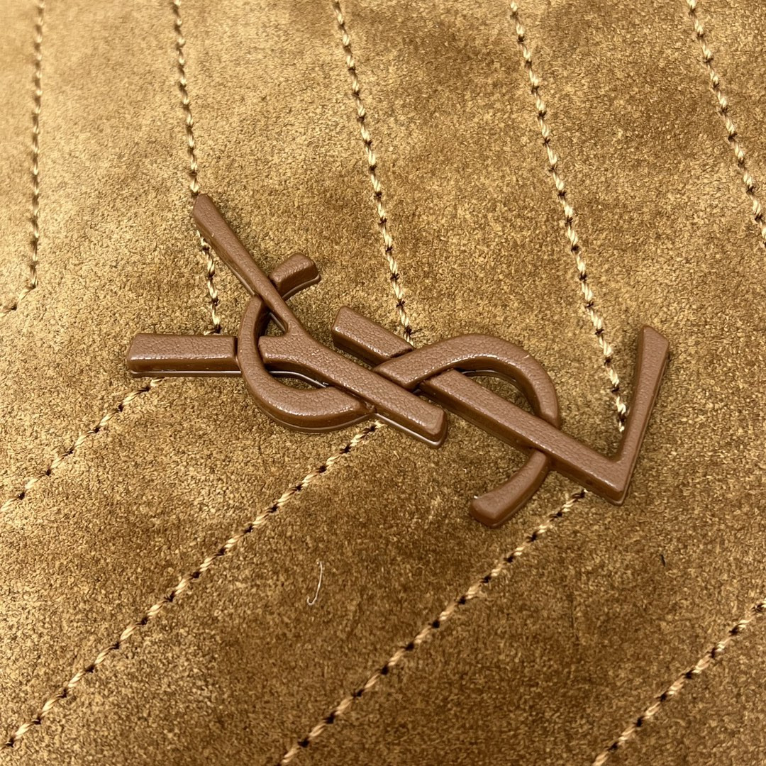 Y51 NIKI MEDIUM SHOPPING IN SUEDE BROWN 12.9 X 10.6 X 4.5 INCHES