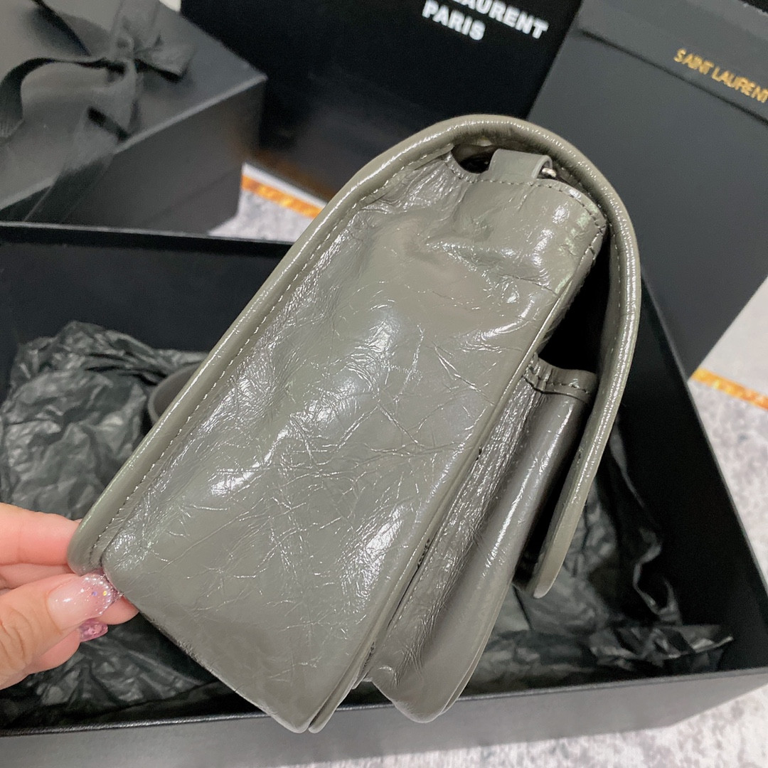 Y51 NIKI BABY IN VINTAGE LEATHER STORM 8.2 X 6 X 2.9 INCHES