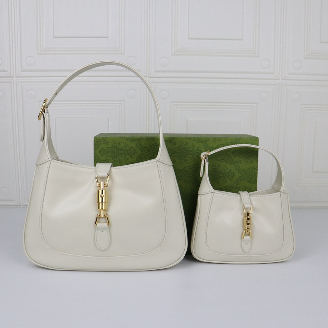 Gvc*1 JACKIE 1961 MINI SHOULDER BAG White 7.5"W x 5.1"H x 1.2"D