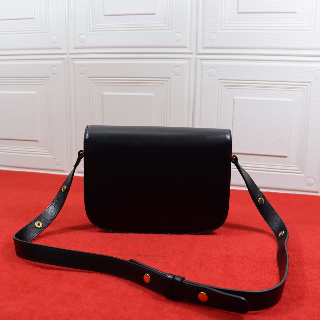 Gvc*1 HORSEBIT 1955 SHOULDER BAG BLACK 9.8"W x 7"H x 3.1"D