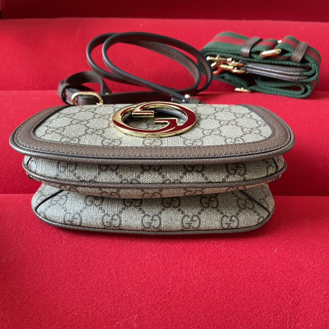 Gvc*1 BLONDIE MINI BAG Beige and ebony 8.7"W x 5.1"H x 2.2"D