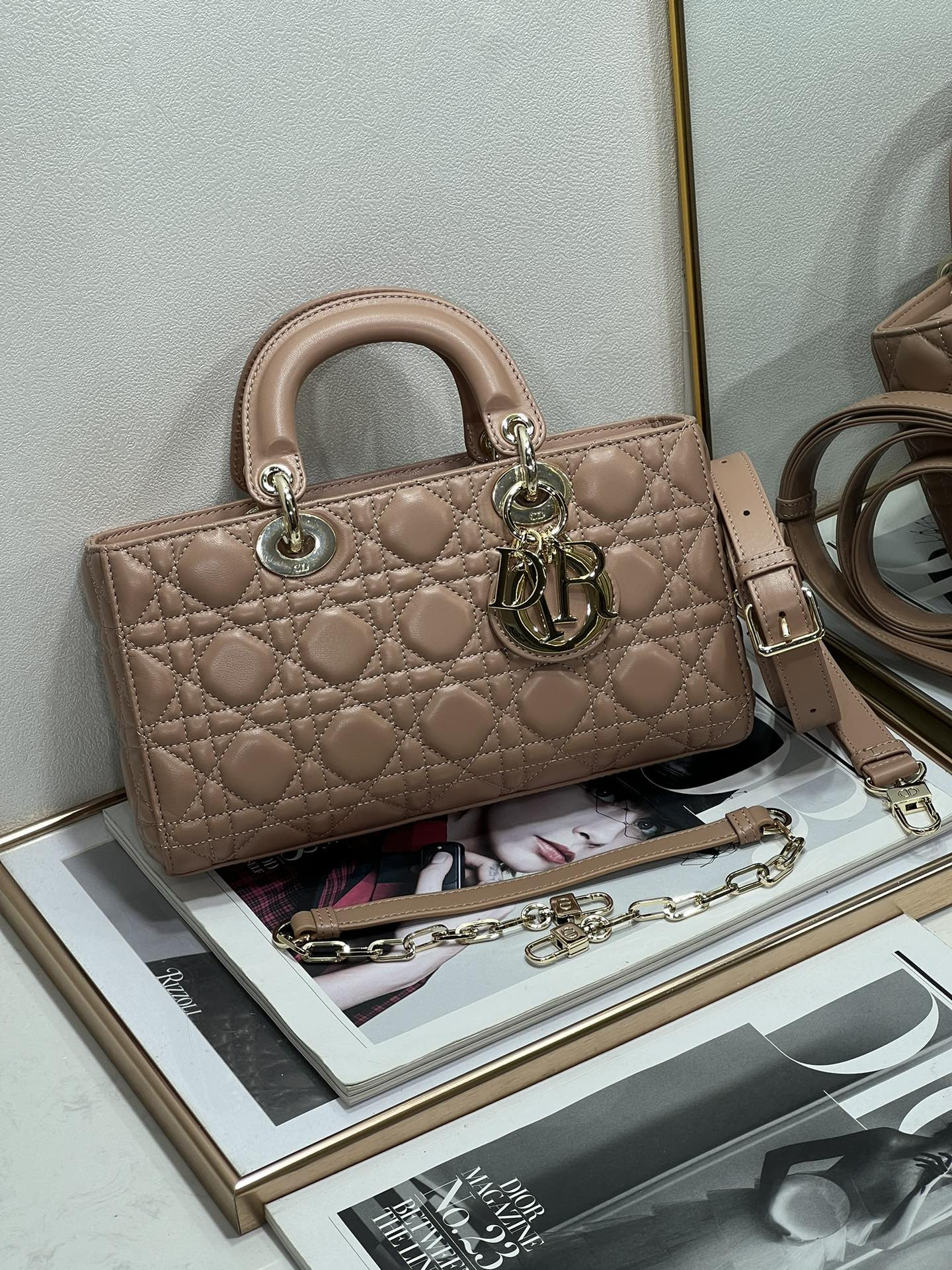 D10r Lady D-Joy bag medium Dark pink 26 x 13.5 x 5 cm