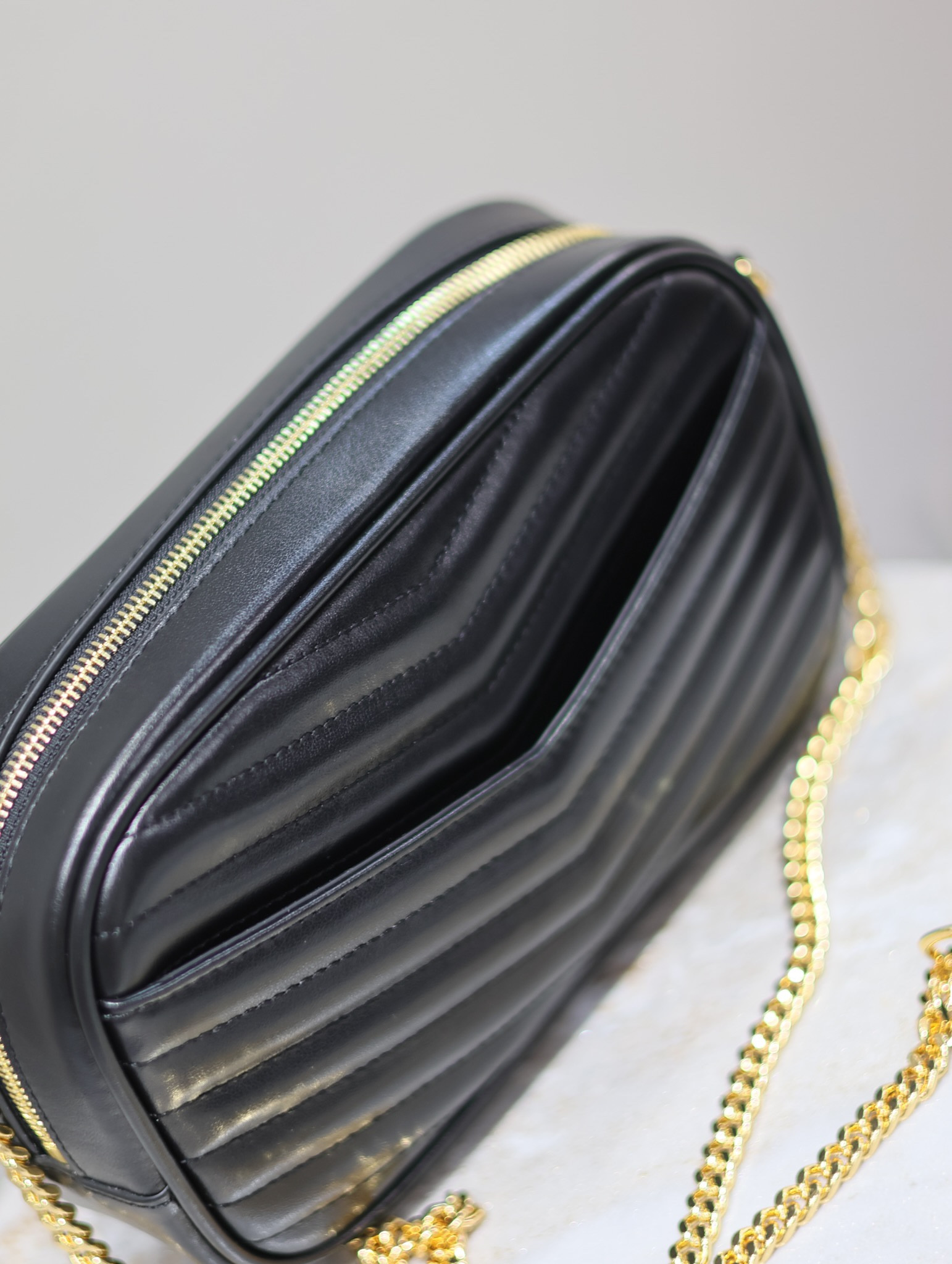 Y51 MINI LOU IN QUILTED LEATHER 7.5 X 4.1 X 2 INCHES