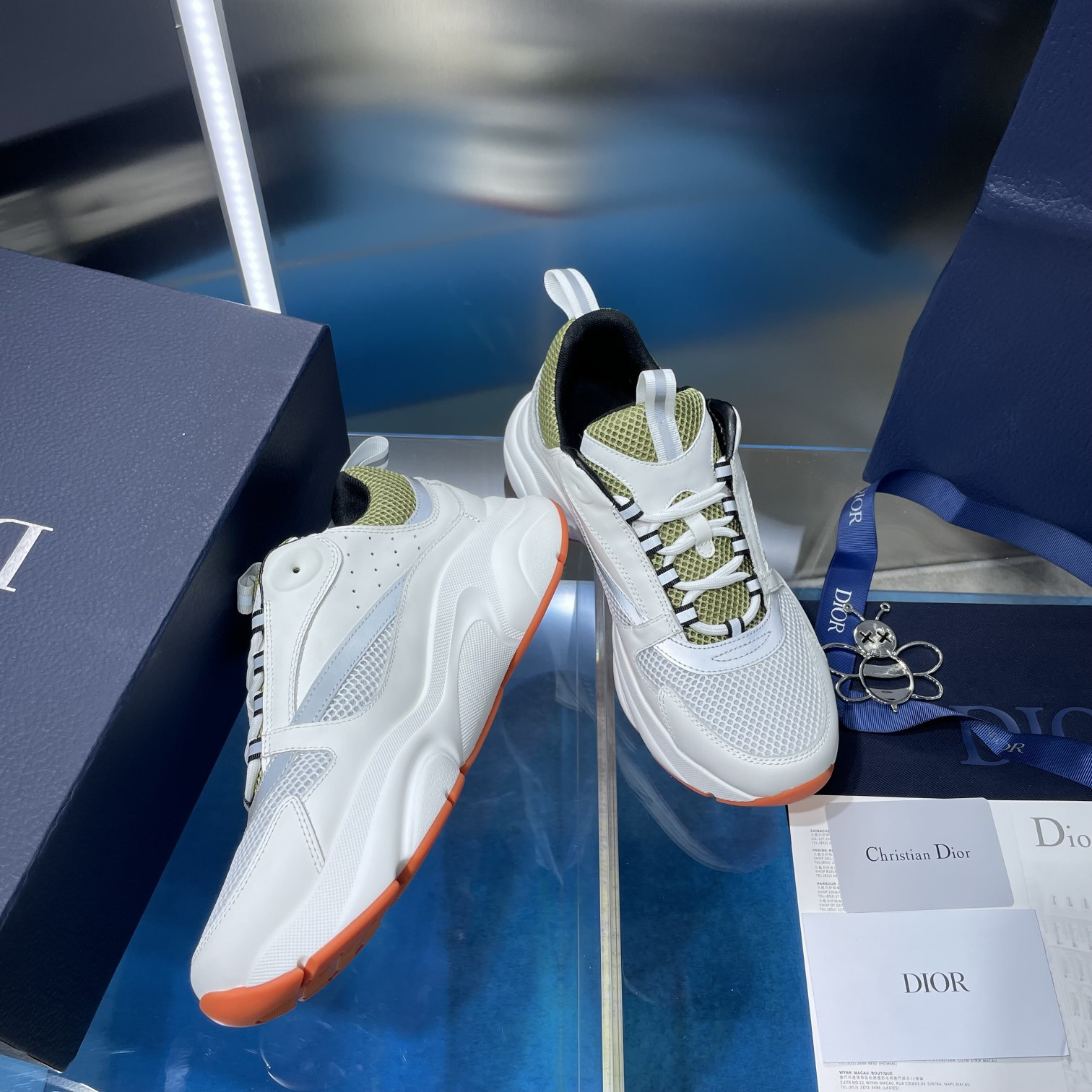 UA D10r B22 white and green Sneaker