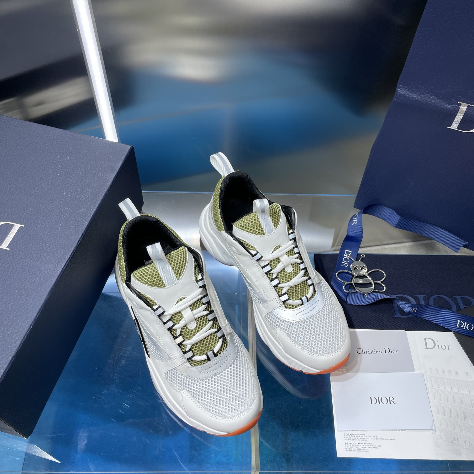 UA D10r B22 white and green Sneaker