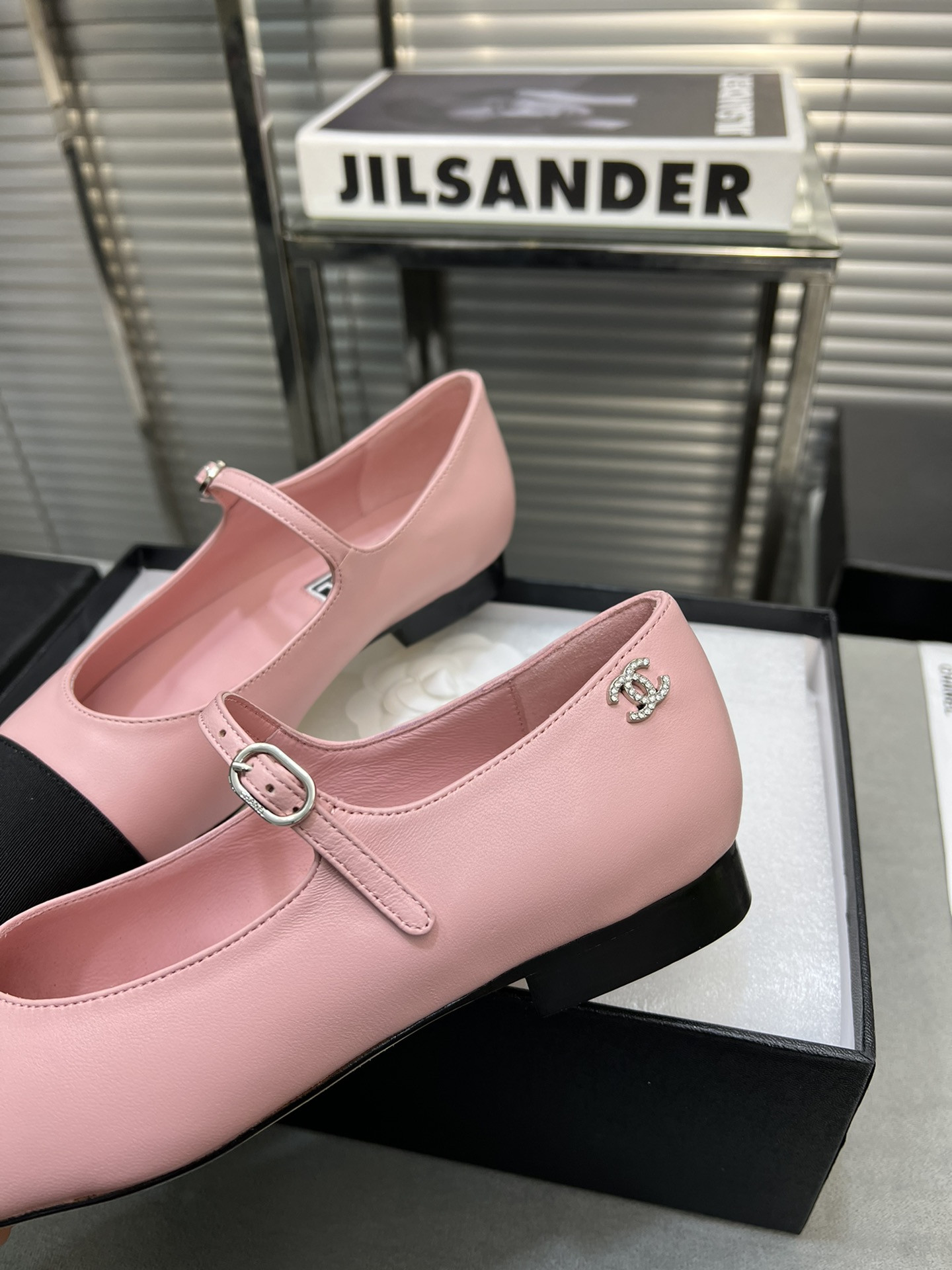 UA Ch**el MARY JANES  Lambskin