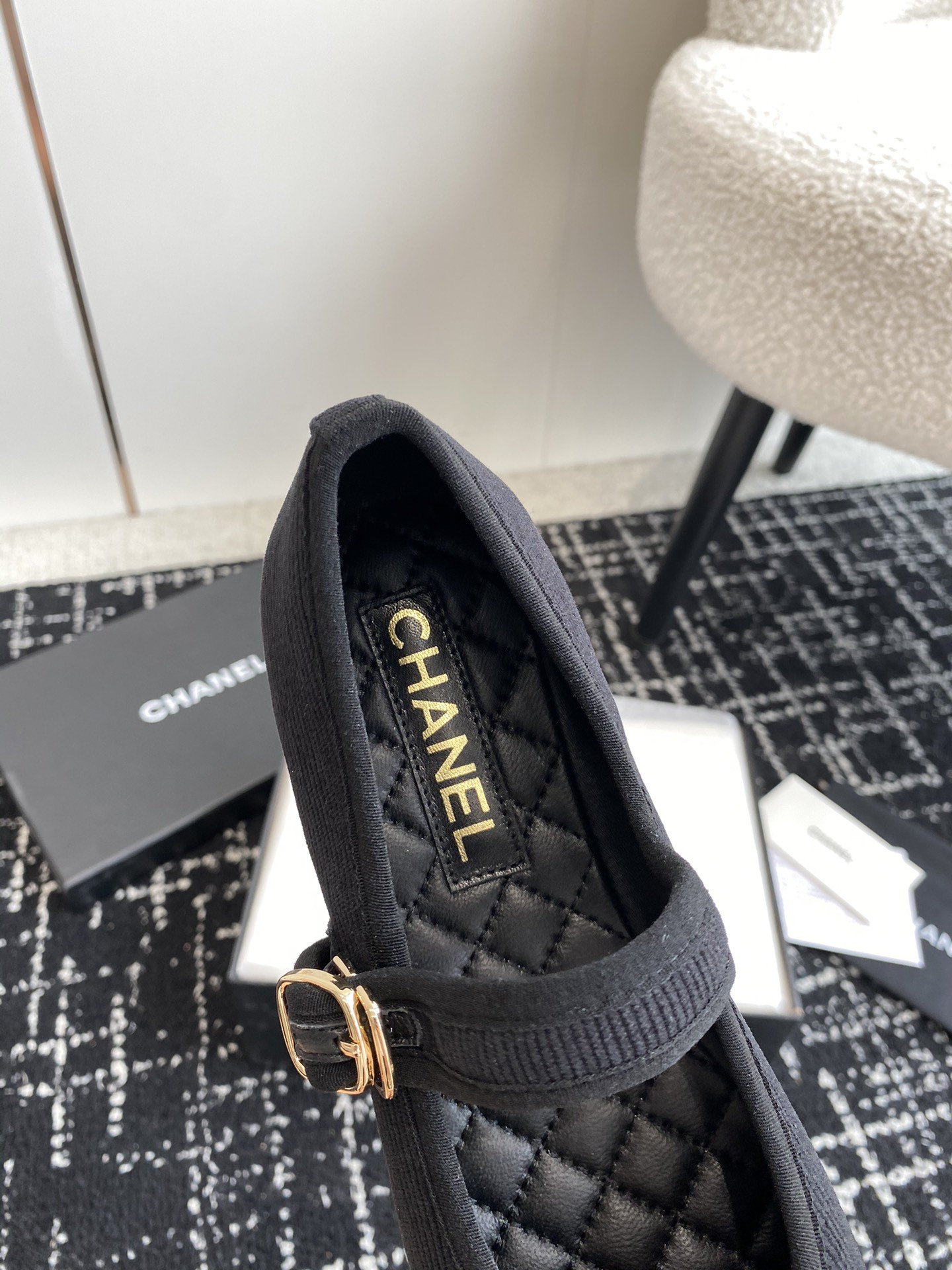 UA Ch**el MARY JANES  Cotton & Silk