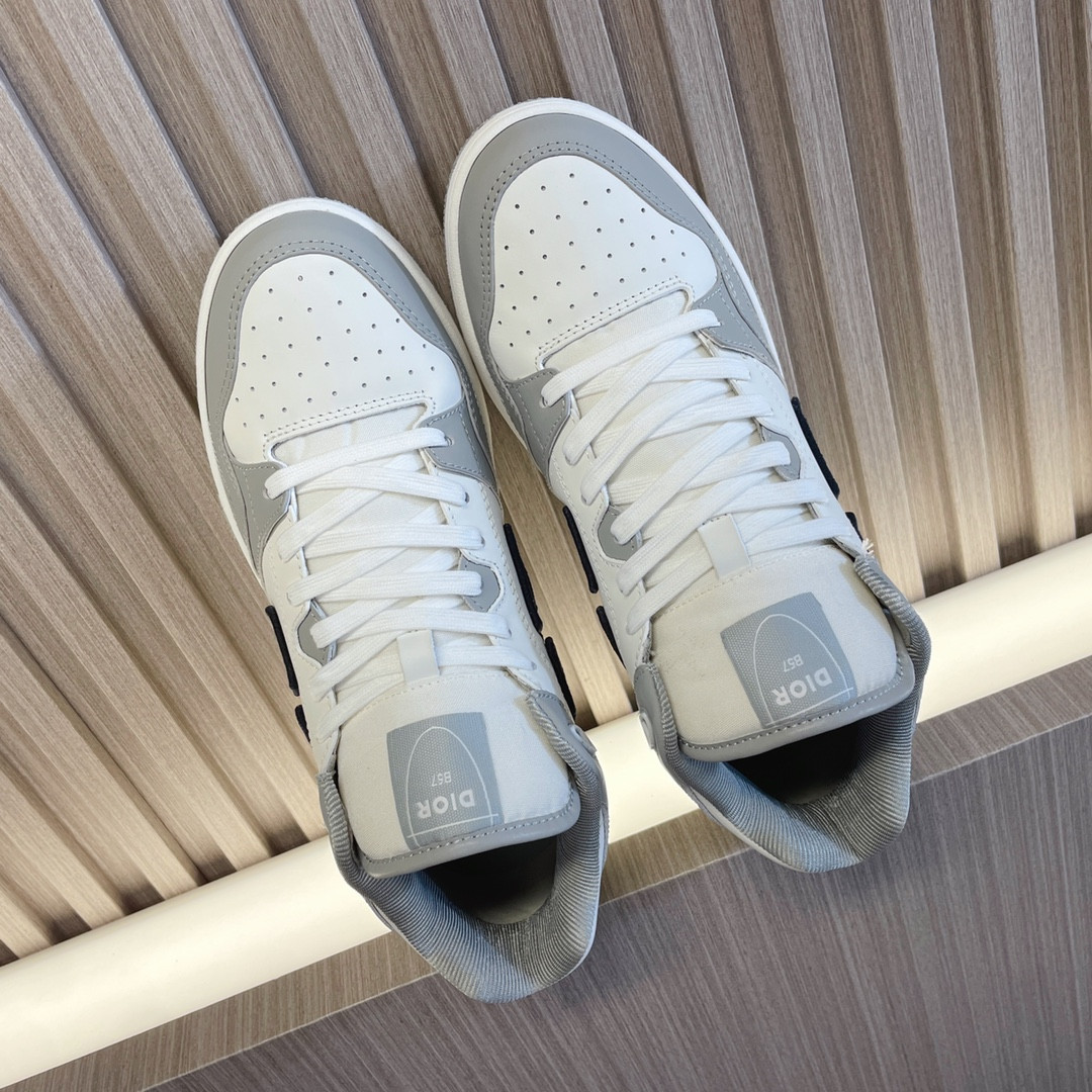 UA D10r B57 Mid-Top Sneaker Gray and White