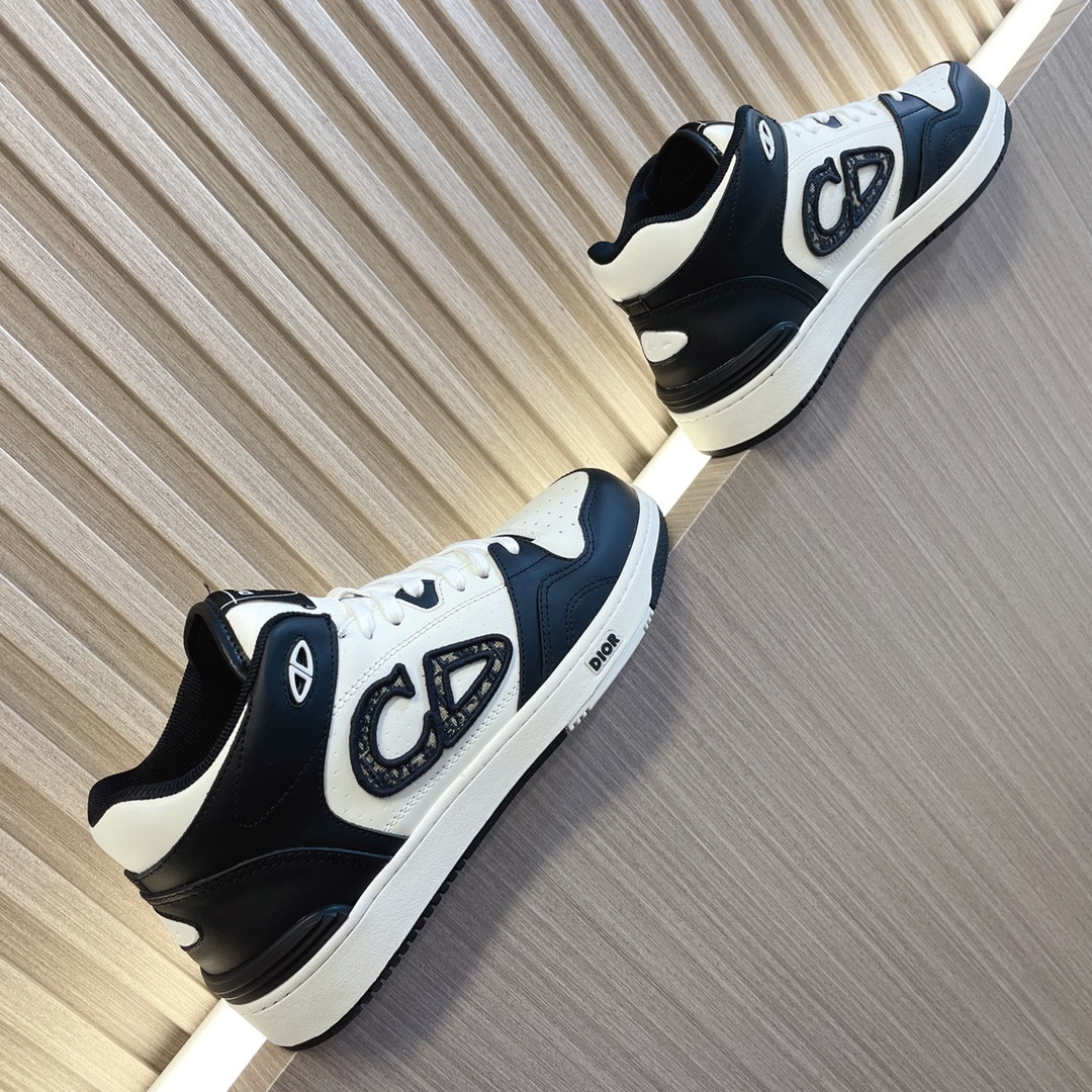 UA D10r B57 Mid-Top Sneaker Black and White