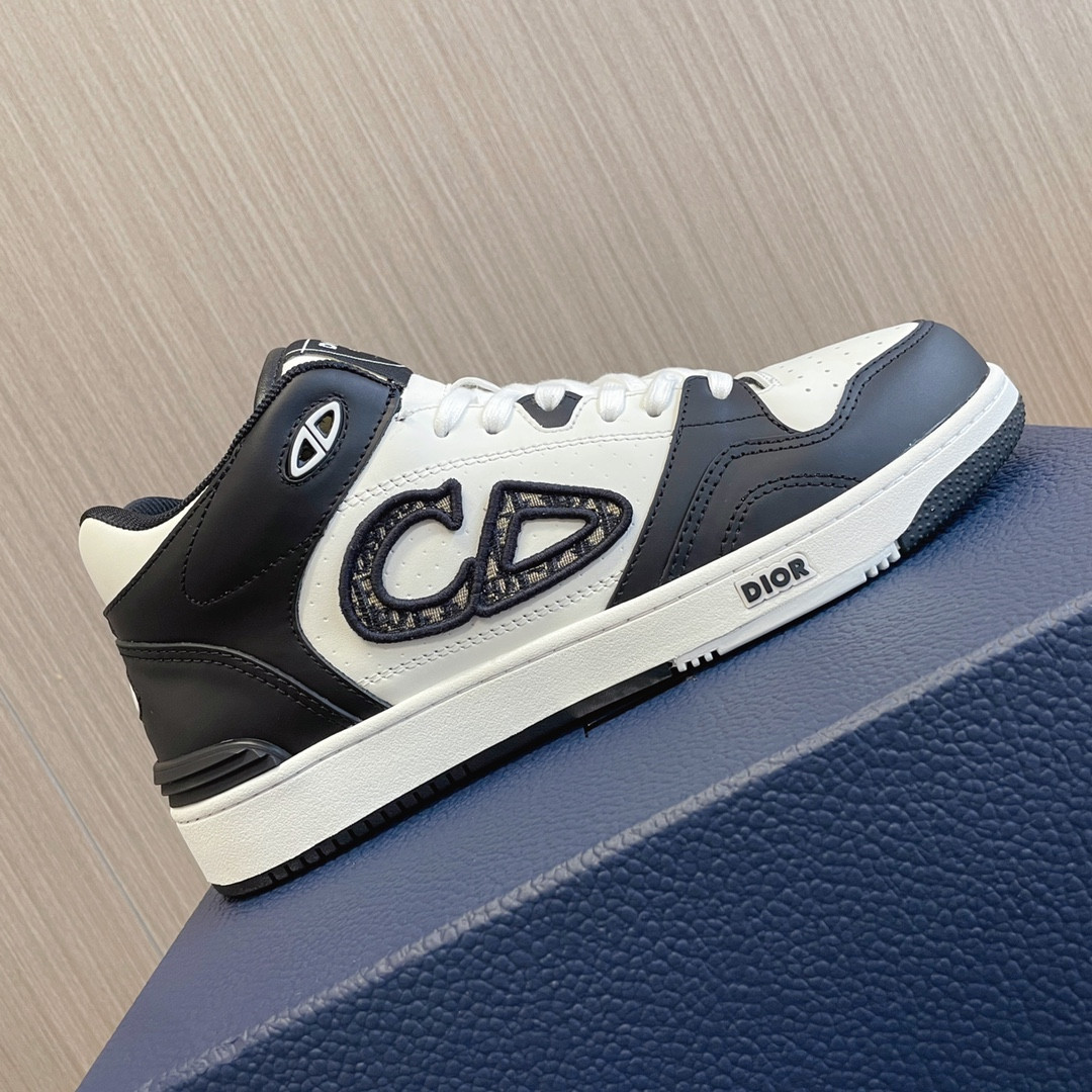 UA D10r B57 Mid-Top Sneaker Black and White