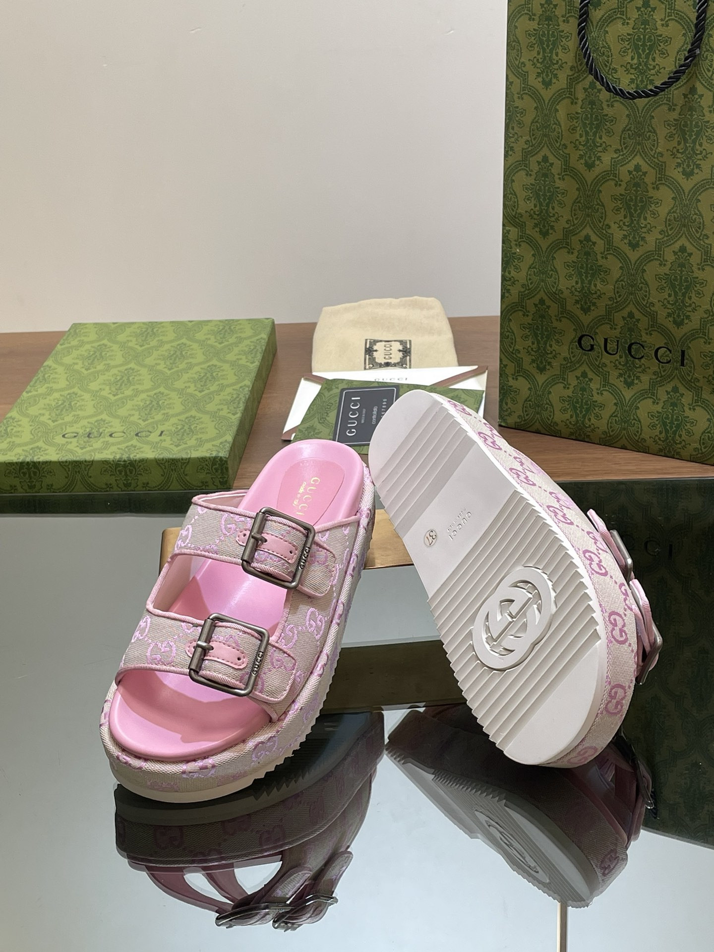 UA Gvc*1 SANDAL WITH DOUBLE G