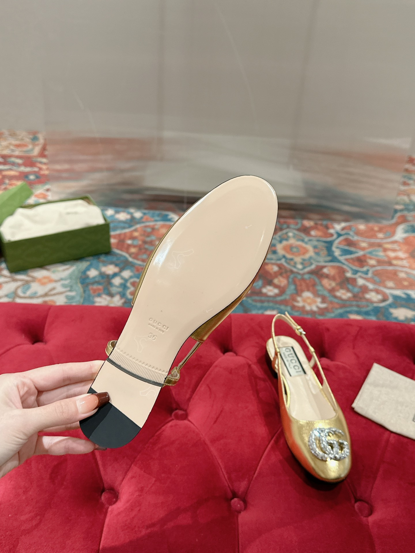 UA Gvc*1 BALLERINA WITH DOUBLE G