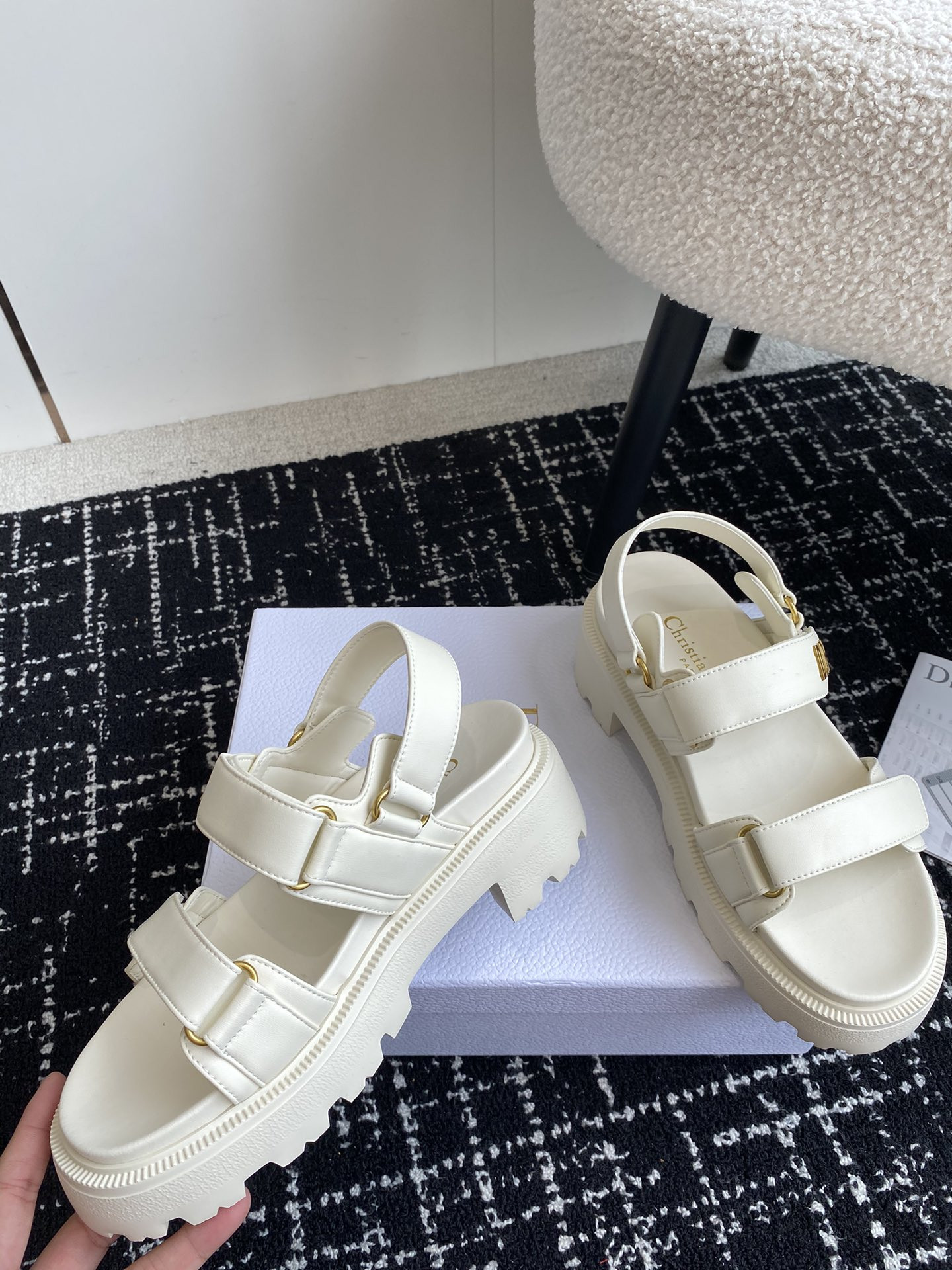 UA D10ract Platform Sandal White